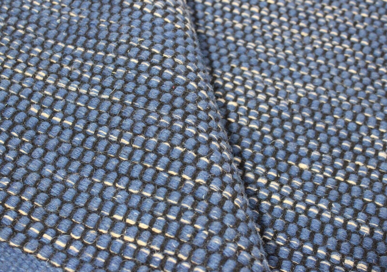 Tappeto blu per soggiorno, 100% lana, tessitura piatta, colorato, 120x180 cm, Kilim, tessuto a mano 