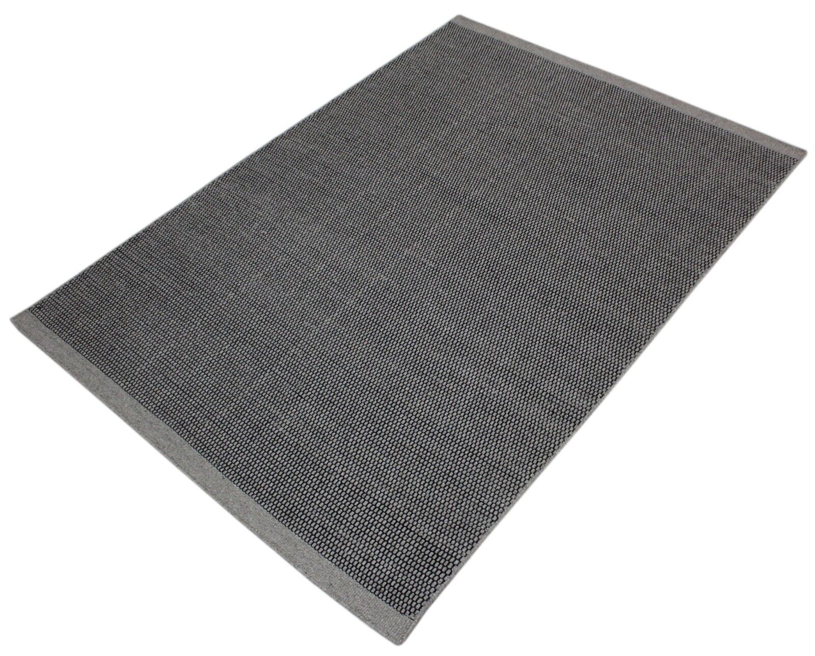 Grau Wohnzimmer 100% wolle Teppich Flachgewebe Bunt 170x240 cm Kilim Handgewebt