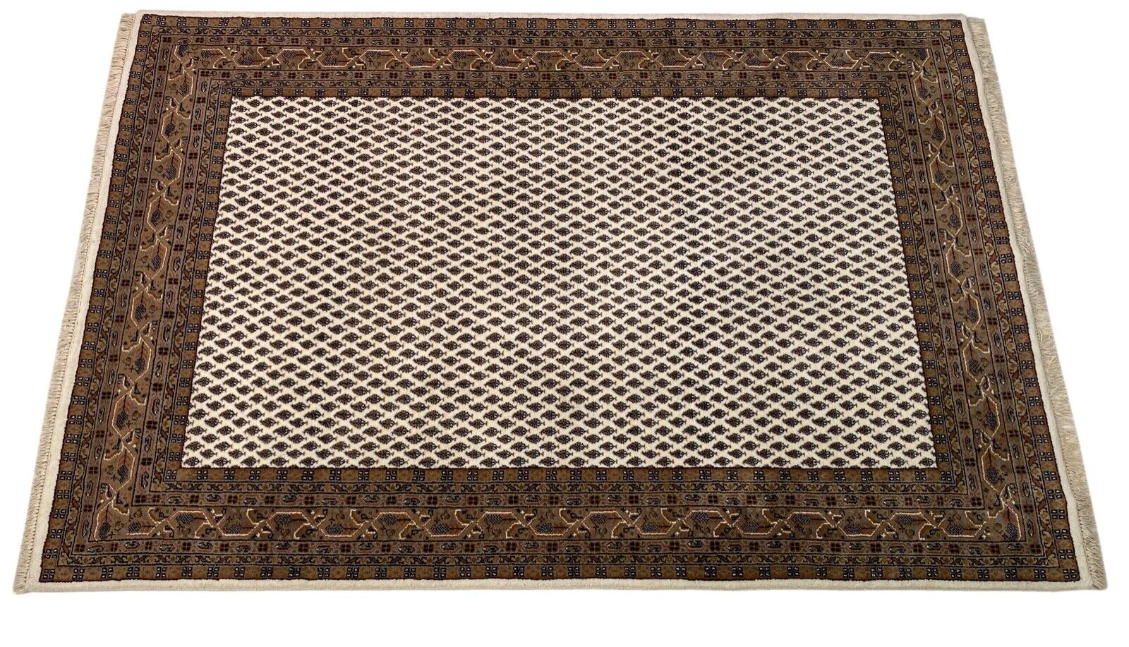 Handgeknüpfte Orientteppich Mir 170X250 cm Schurwolle Béžový Teppich 100% Wolle