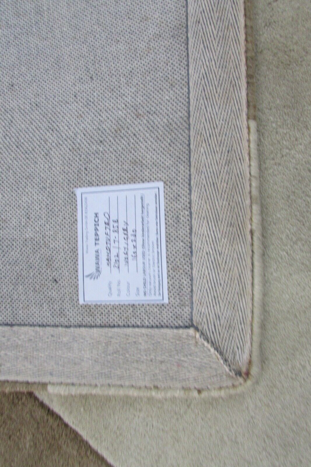 Teppich 100% Wolle Béžová 160X230 cm Orientteppich Handgetuftet Nepál vzor T858 