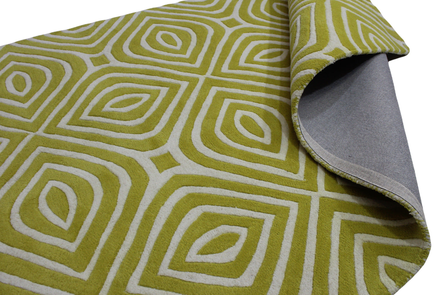 Alfombra oriental, beige dorado, 100 % lana, tufting a mano, 150 x 240 cm, R69