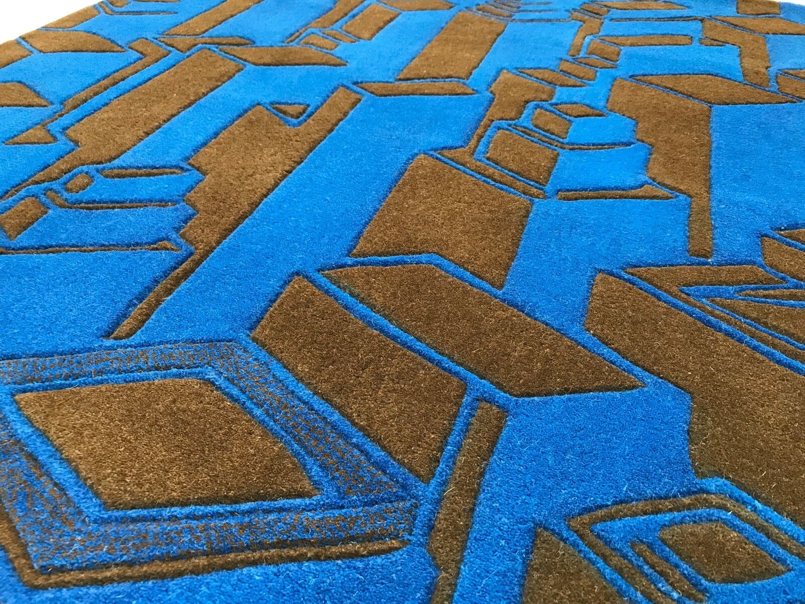 Designer szőnyeg 120x180 cm, kézzel készített, 100% gyapjú, kézzel csomózott, 3D hatású