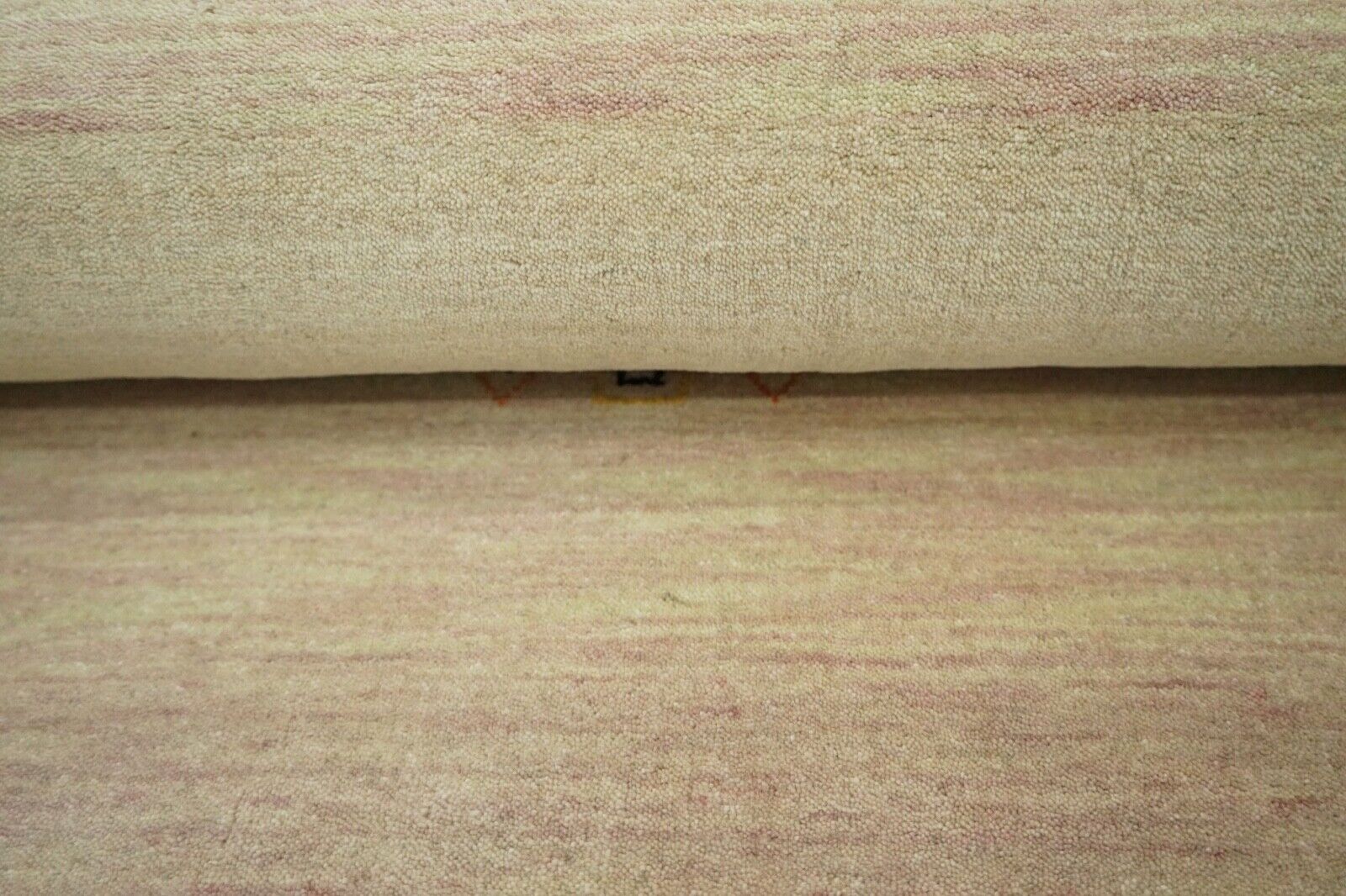 Gabbeh Teppich Rosa Beige 100% Wolle 170x240 cm Loom Handgewebt Lr496