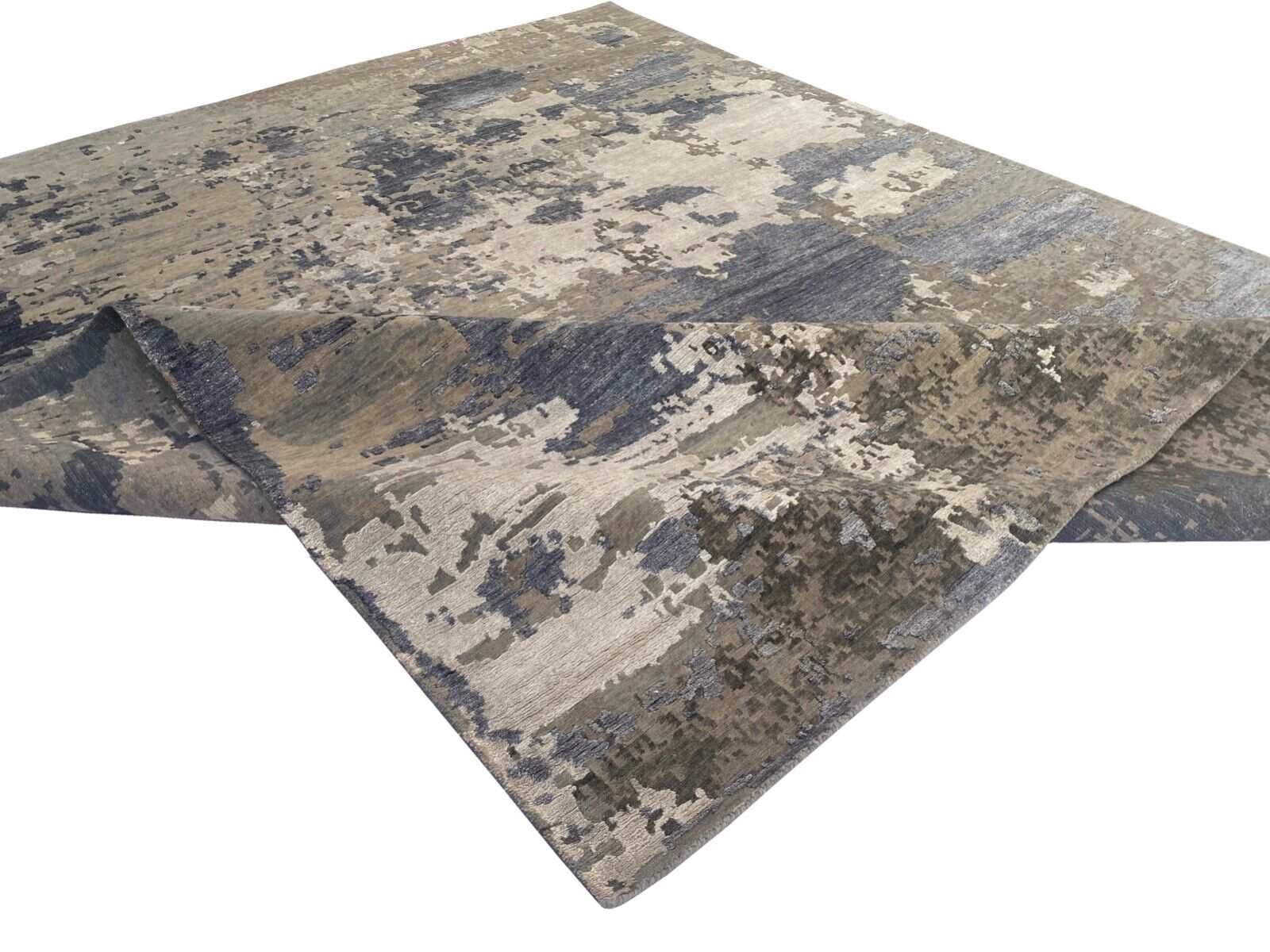 Handgeknüpft Nepal Teppich Einzigartiges Design Bambus seide Wolle 250X300 cm