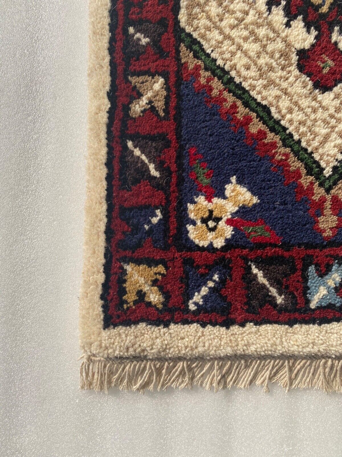 Automatten Brücke 40X60 CM Handgeknüpft Teppich Fußmatten 100% Wolle 2P