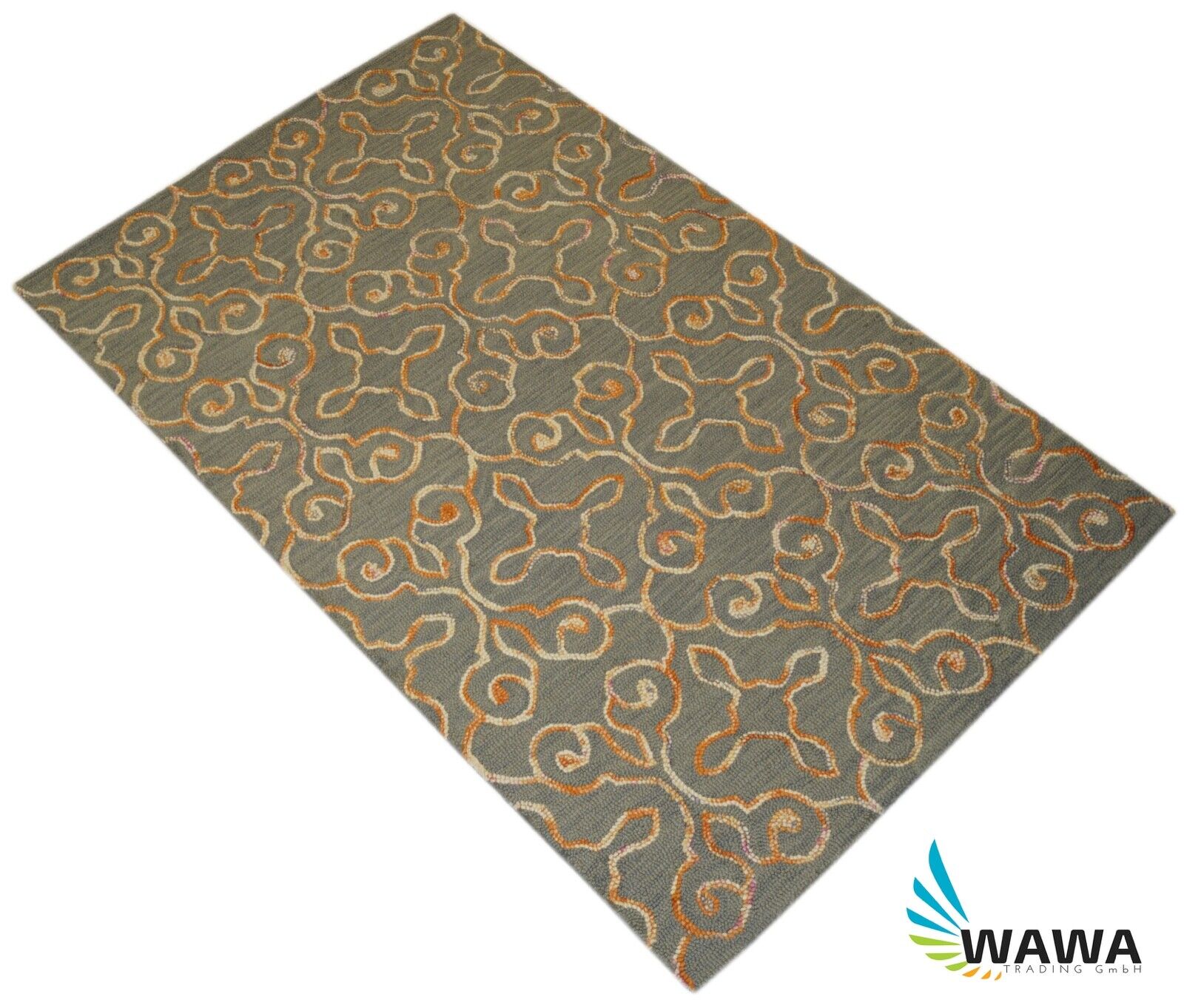 Orientteppich 100% Wolle Handarbeit Designer Teppich Handgetuftet 150X240 CM