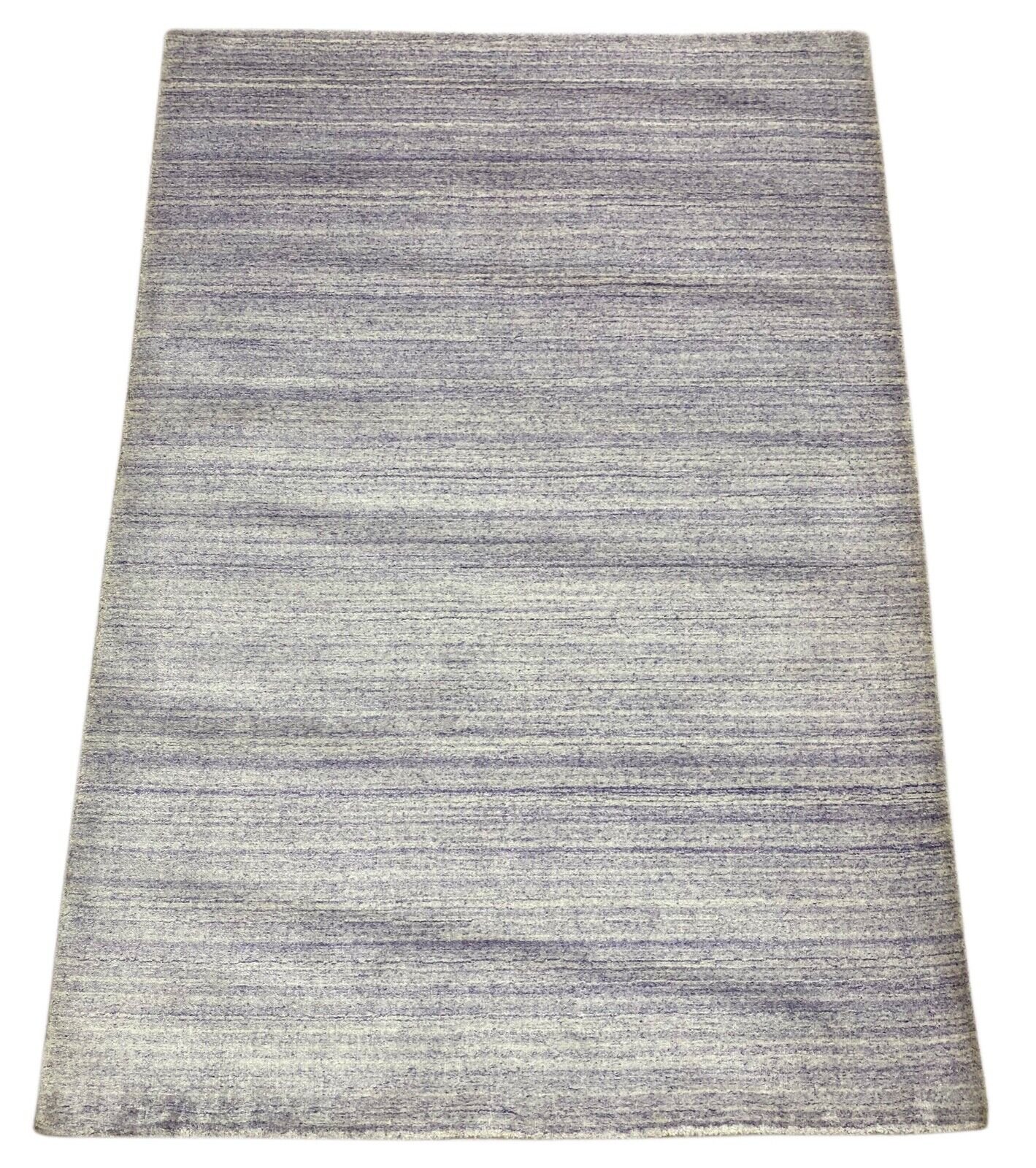 Blau Silber Teppich Gabbeh 100% Wolle loom lori Handgewebt 124x180 cm S180