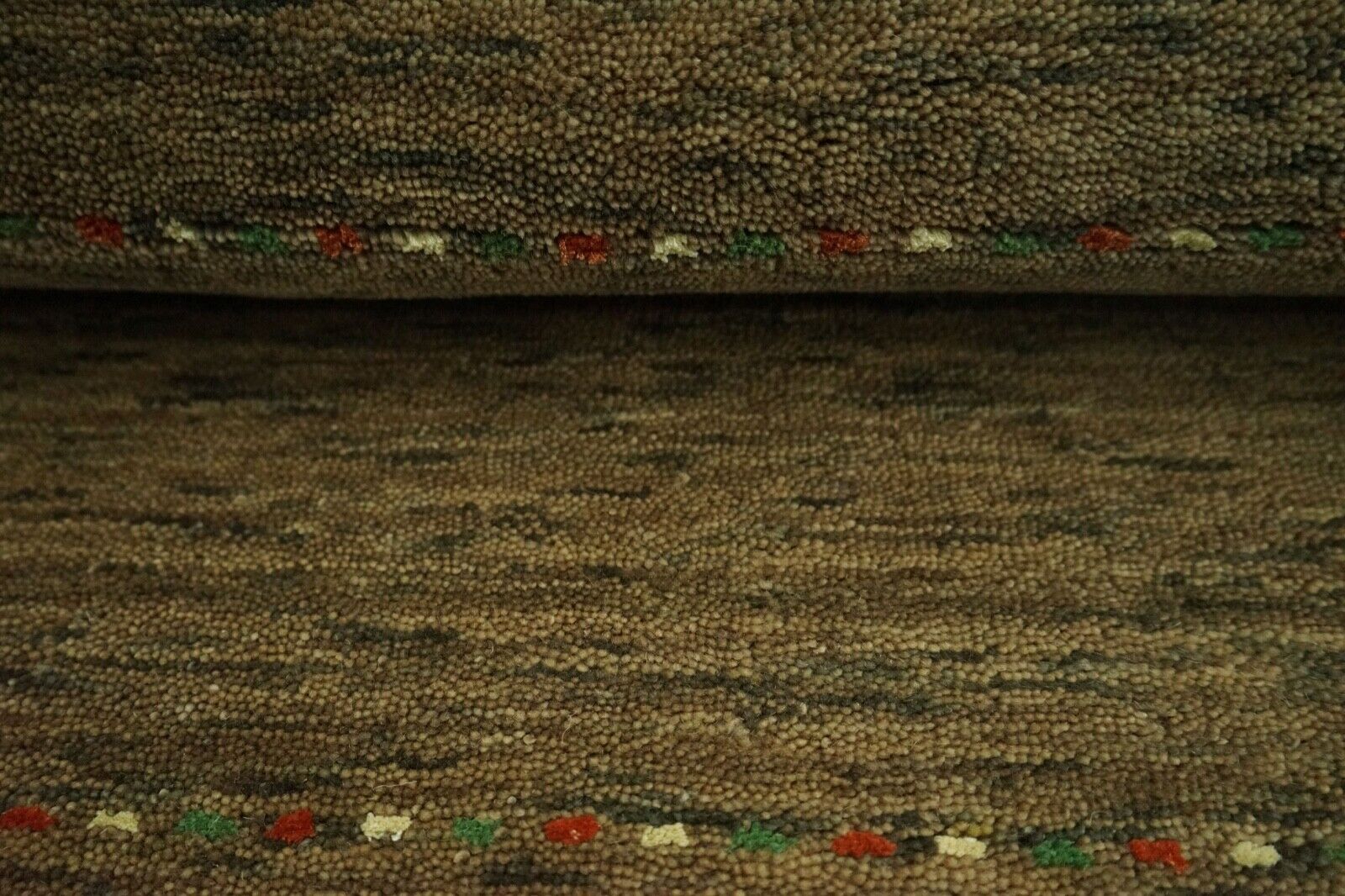 Gabbeh Beige Teppich 100% Wolle Handgewebt  90x160 cm Lori Debbich Lr709