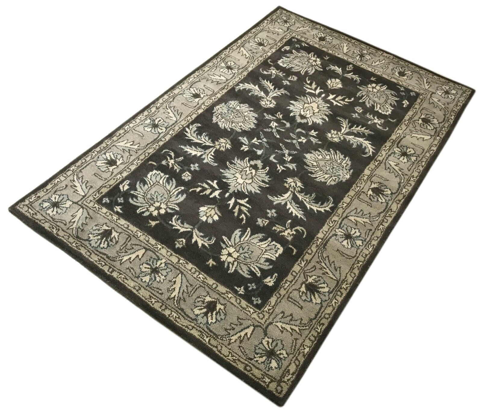 Orientteppich 100% Wolle Teppich Hell Braun Beige Handarbeit 150X240 cm R340