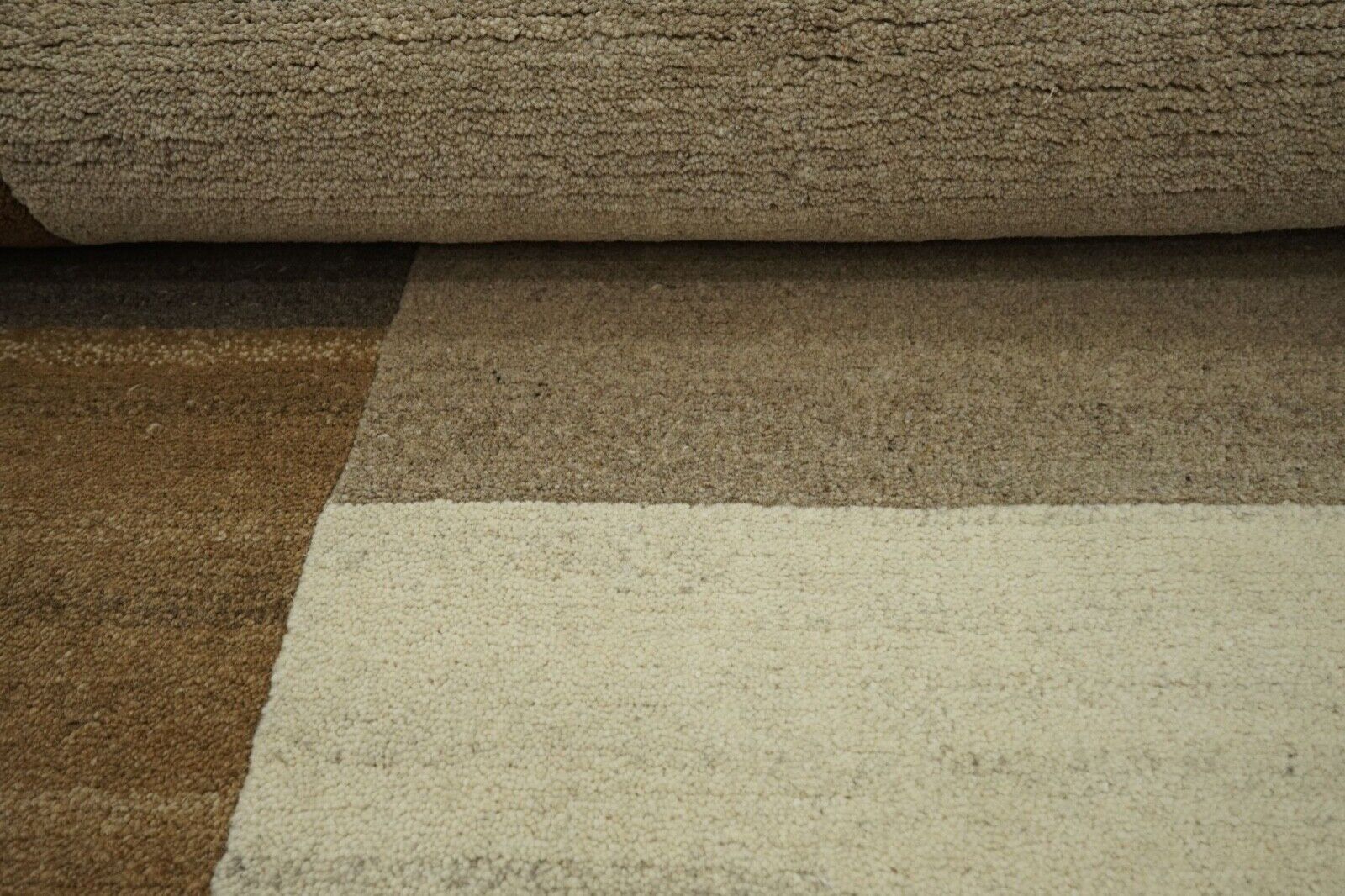 Nepal Teppich Handgeknüpft 100% Wolle Braun Beige Grau Orient 200X295 cm N771