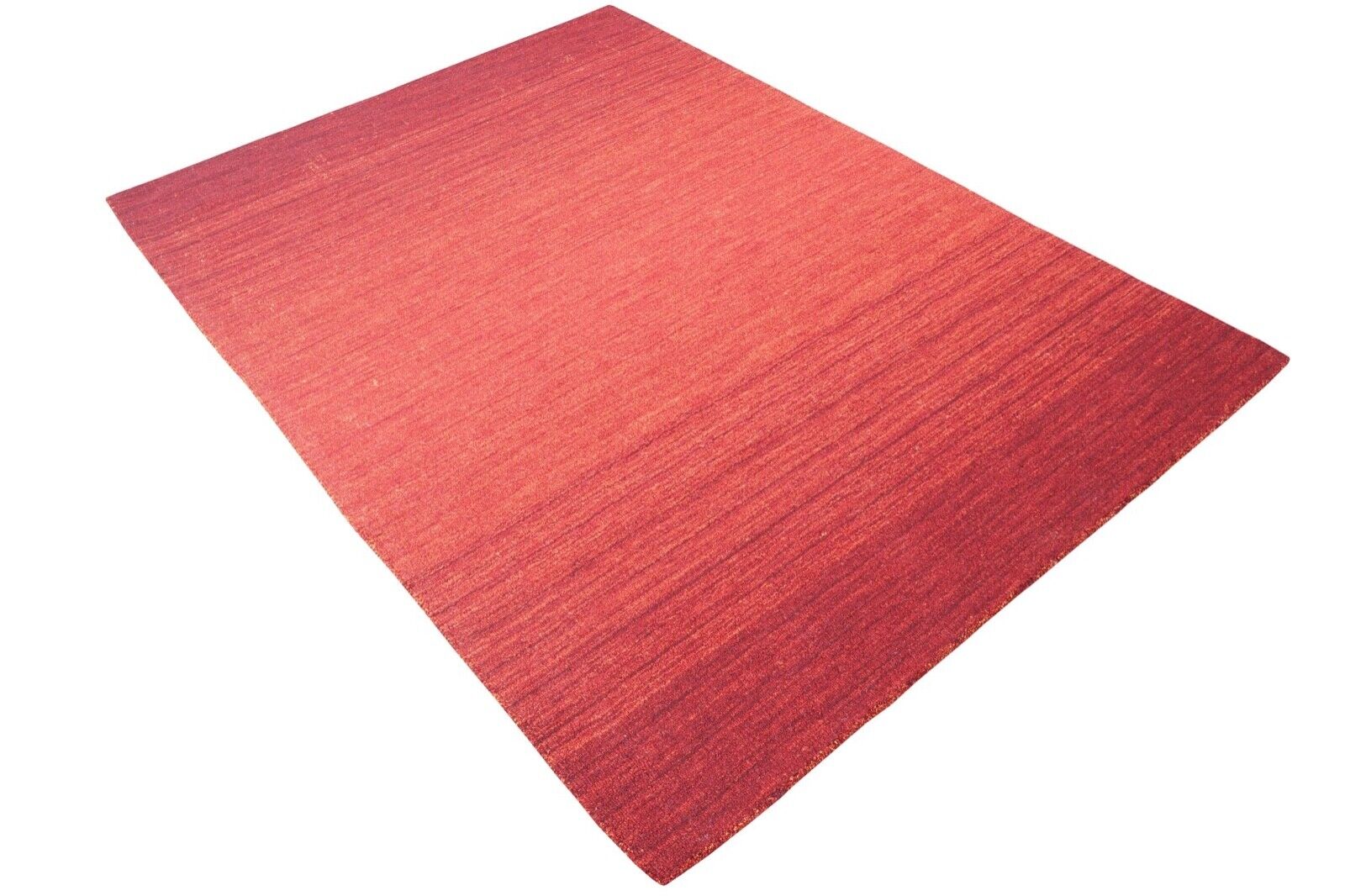 Rot Teppich 100% Wolle 160X230 cm Orientteppich Handgetuftet HT283