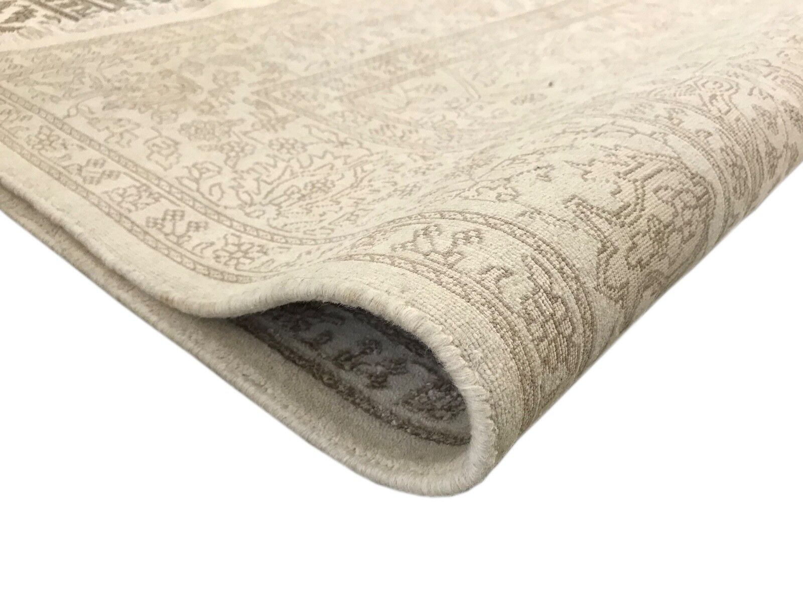 Teppich Handgeknüpfte Orientteppich Hoch Qualität Seide und Wolle 195X303 CM