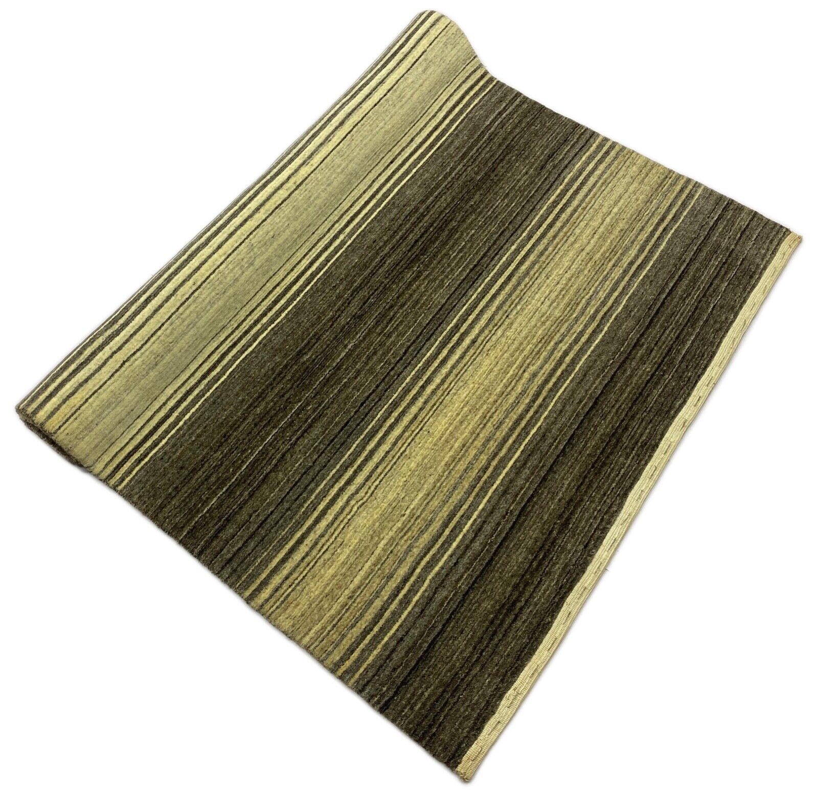 Preproga Gabbeh, rjava in bež, 100 % volna, ročno tkana Lori, 120 x 170 cm, S62