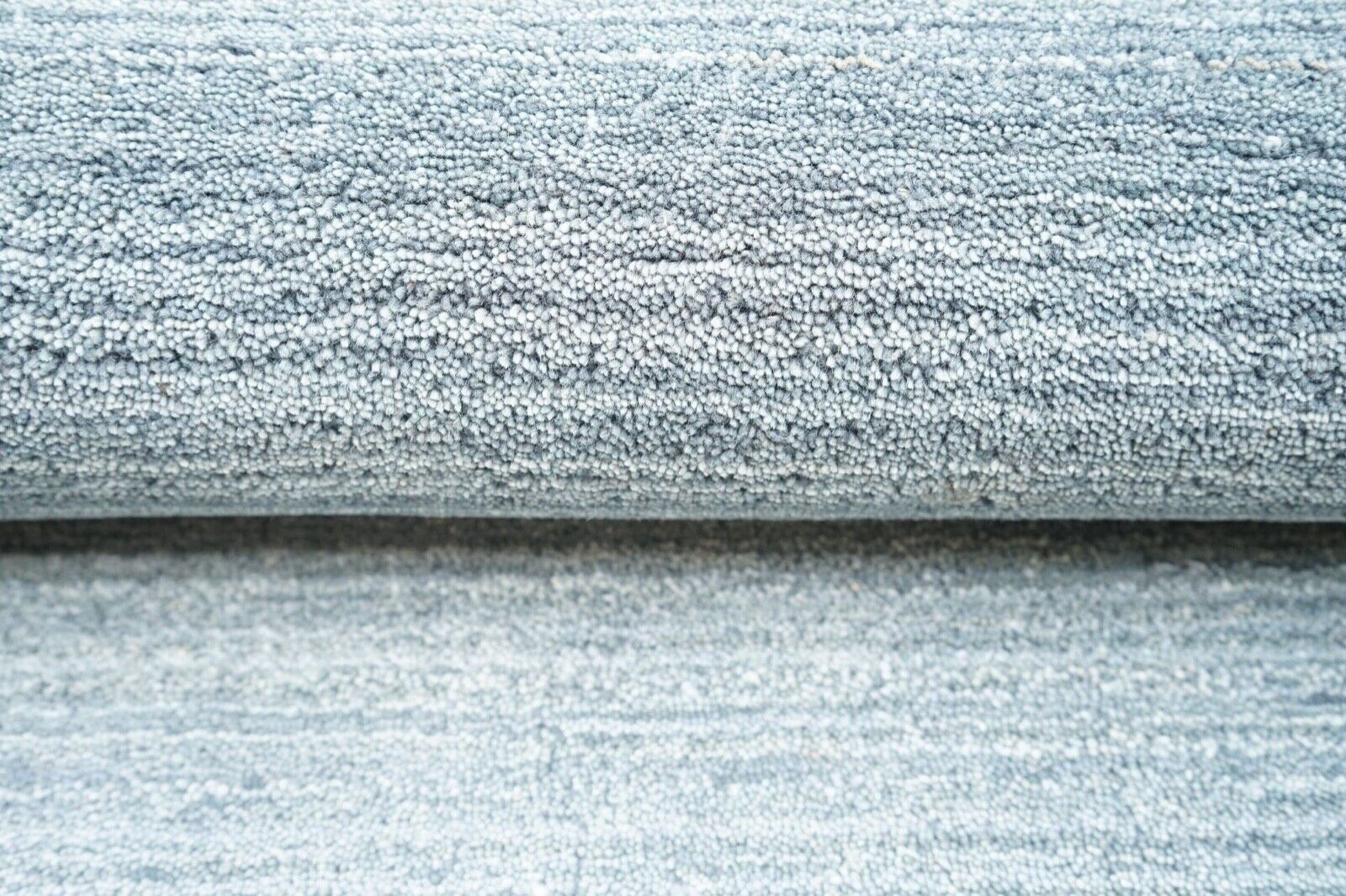 Grau Beige 160X230 cm Teppich 100% Wolle Orientteppich Handgetuftet HT187