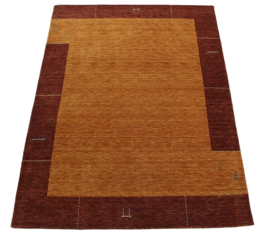 Orange Gold 100% Wolle Gabbeh loom Teppich 175X240 cm Handgewebt WR125